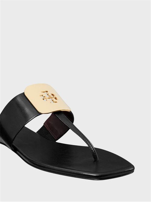 Georgia leather thong sandals with logo TORY BURCH | 154236006
